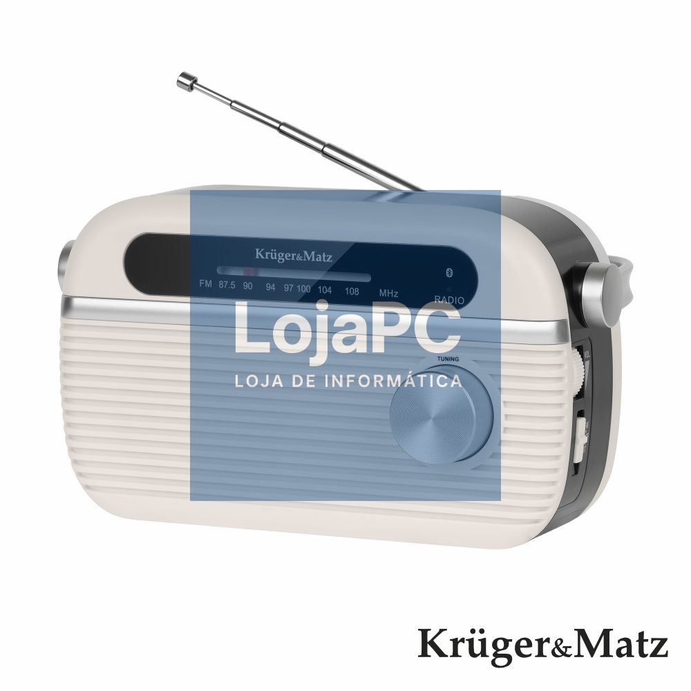 Rádio FM Portátil Bluetooth KRUGERMATZ