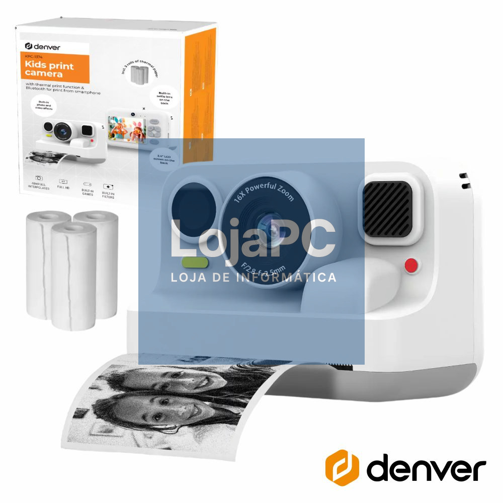 Câmara Digital C/Impressão Térmica Bluetooth DENVER