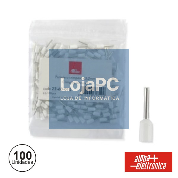 TERMINAL PONTEIRA ISOLADO 3.2MM 100X BRANCO