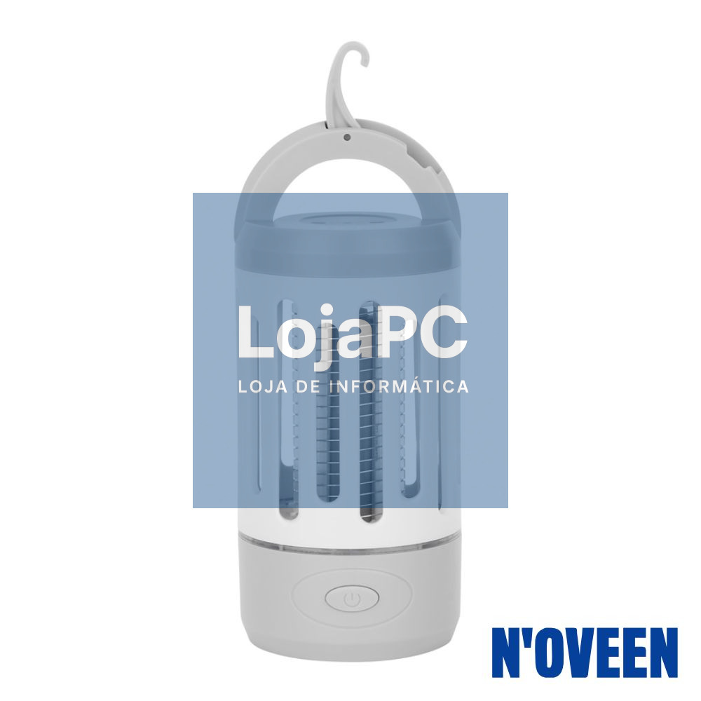 Mosquiteiro Elétrico Portátil 2 em 1 IP44 C/ Lanterna NOVEEN