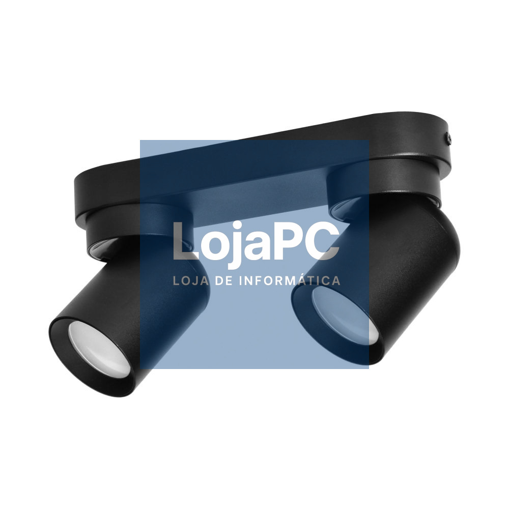 Candeeiro LED Teto/Parede IP20 Preto ADVITI