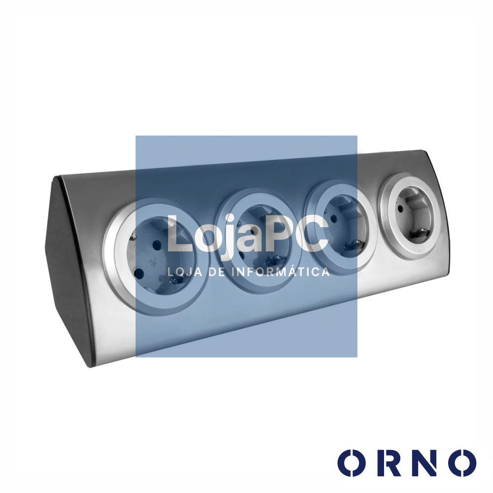 Extensão Elétrica 4x Schuko Inox ORNO