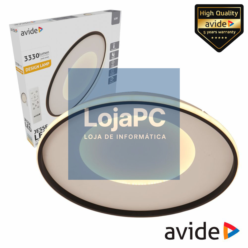Candeeiro Teto/Parede LED 55W 3000K-4000K-6400K AVIDE