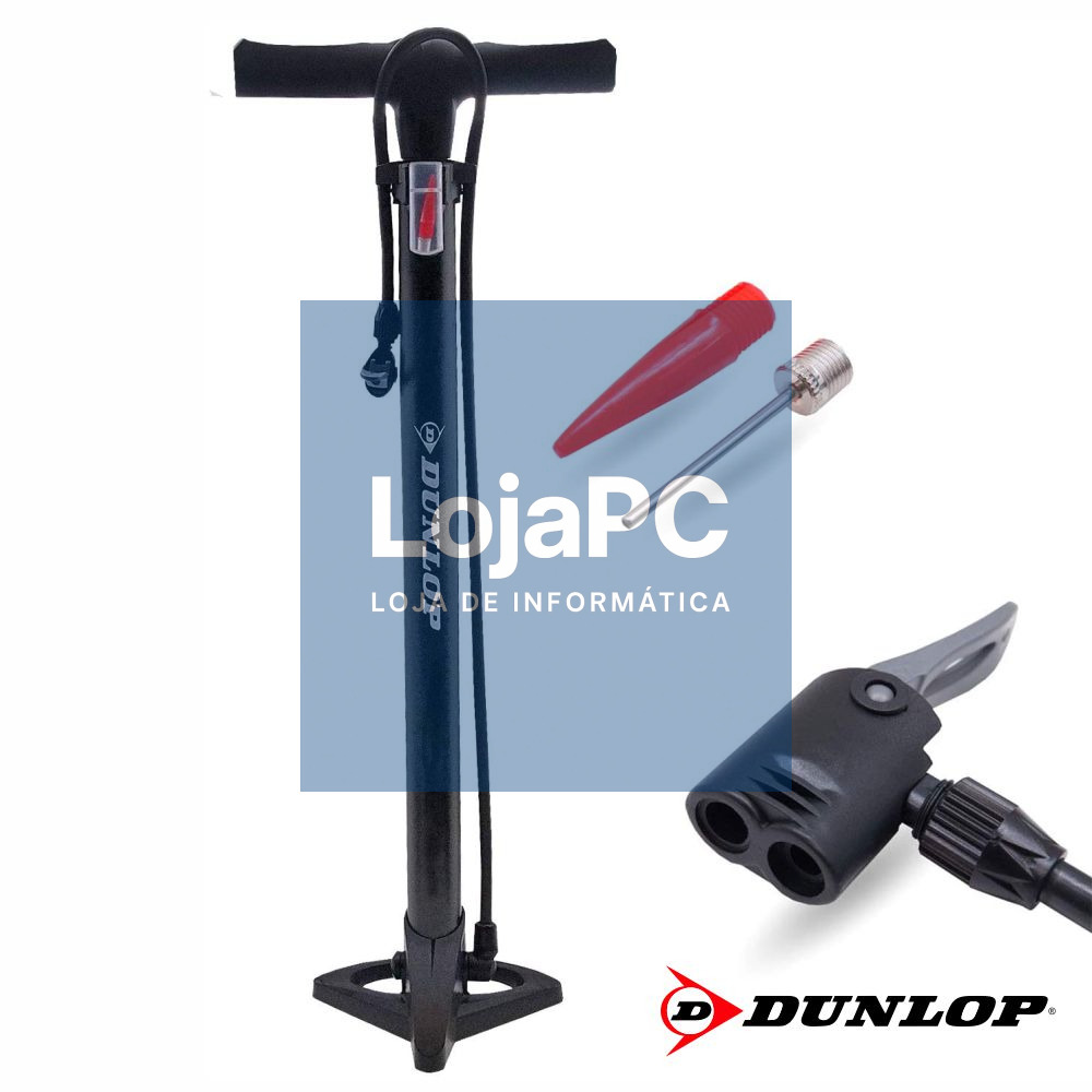 Bomba de Ar Manual P/ Bicicleta 11bar DUNLOP