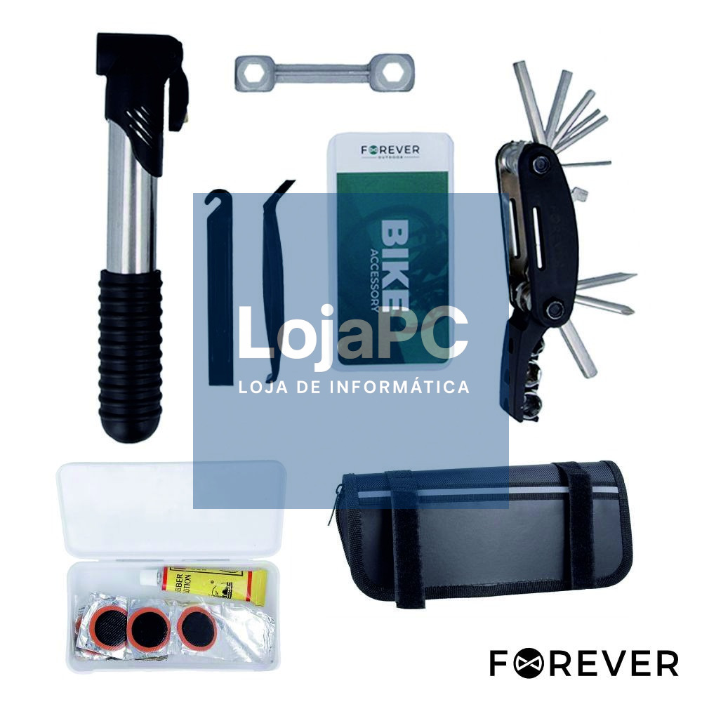 Conjunto de Ferramentas P/ Bicicleta C/ Bolsa FOREVER