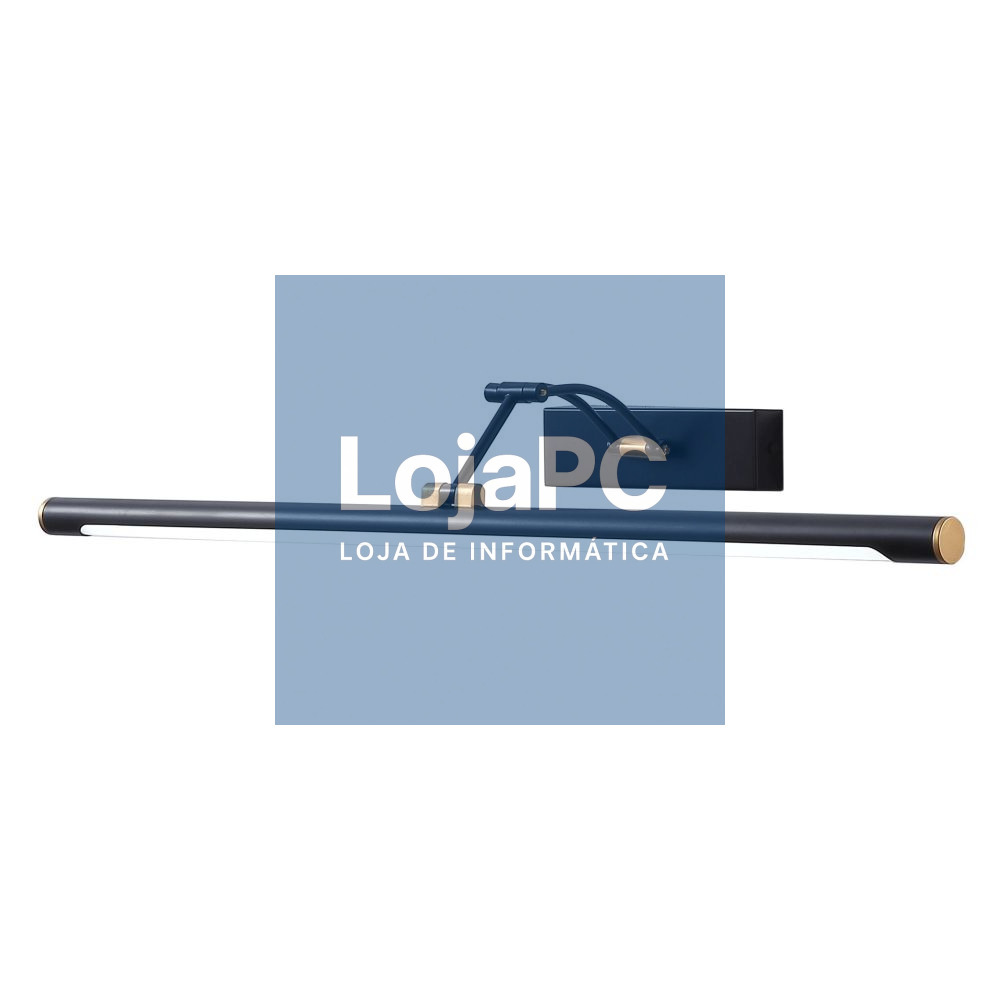 Candeeiro LED 9W 990lm 500mm 4000K IP44 Preto ADVITI