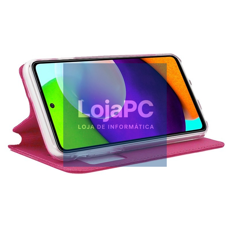 COOL Flip Cover for Samsung A525 Galaxy A52 / A52 5G / A52s 5G Plain Pink — imagem 2
