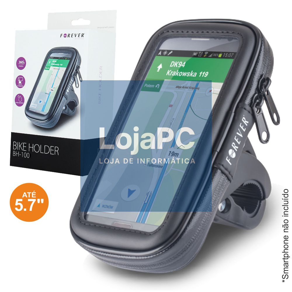 SUPORTE UNIVERSAL SMARTPHONE ATÉ 5.7" P/ MOTOS E BICICLETAS