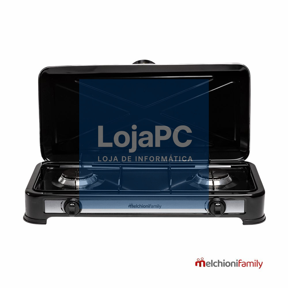 Fogão Gás Com 2 Queimadores Preto MelchioniFamily