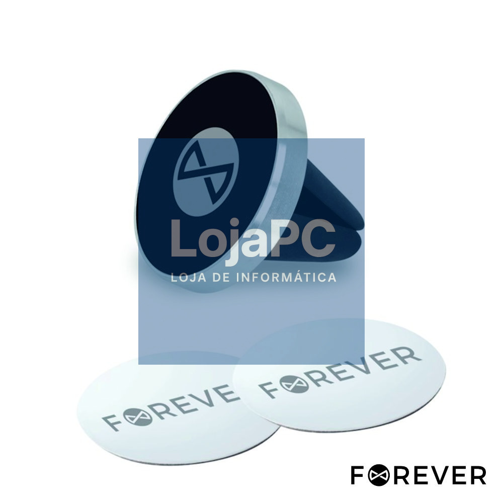SUPORTE MAGNÉTICO UNIVERSAL TELEMÓVEL E GPS PRETO FOREVER