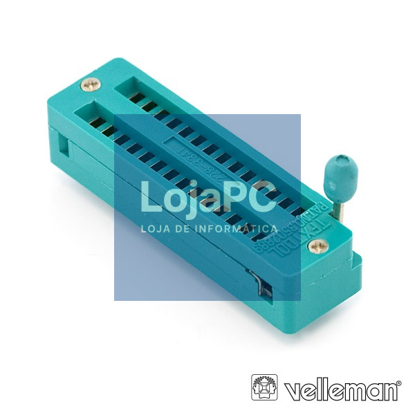 SUPORTE INTEGRADO C/ 28P E ALAVANCA VELLEMAN