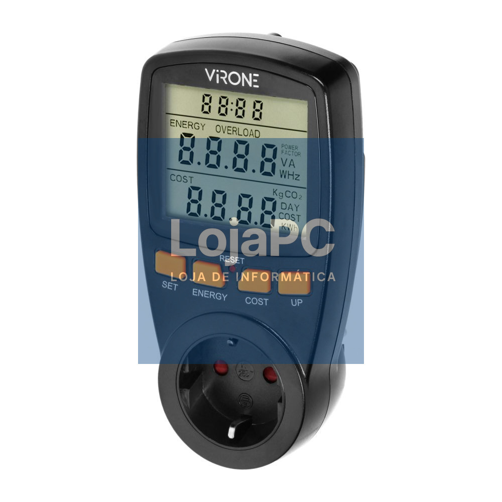 Contador de Energia 230V/16A C/ Tomada VIRONE