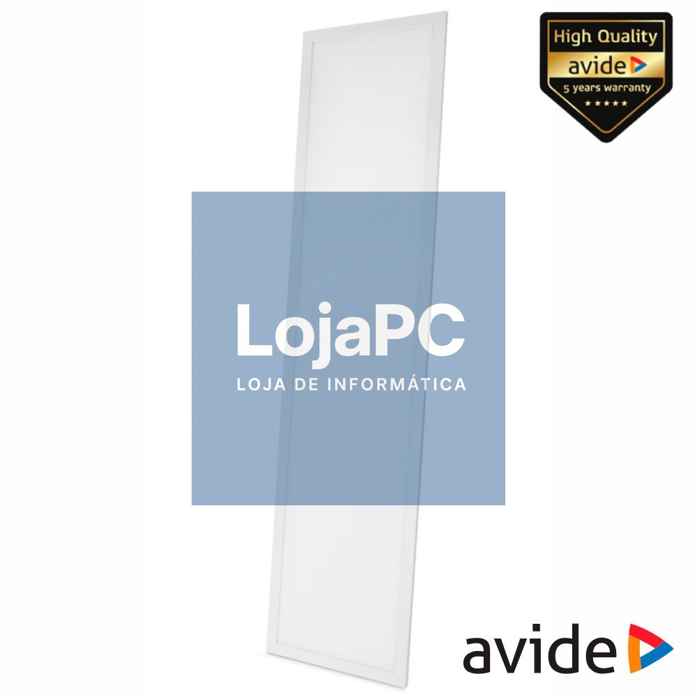Painel Leds Retangular 300x1200mm 40W 4000lm 6400K AVIDE