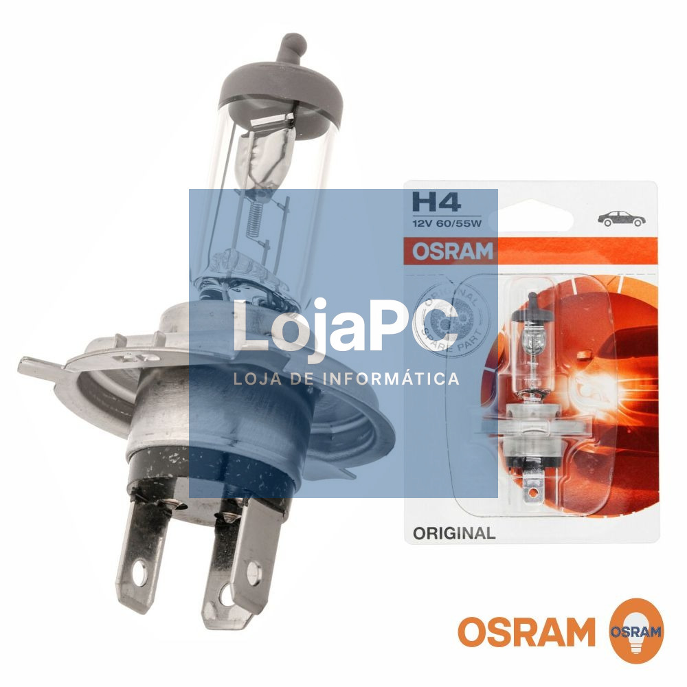 Lâmpada H4 55W 12V Halogéneo OSRAM