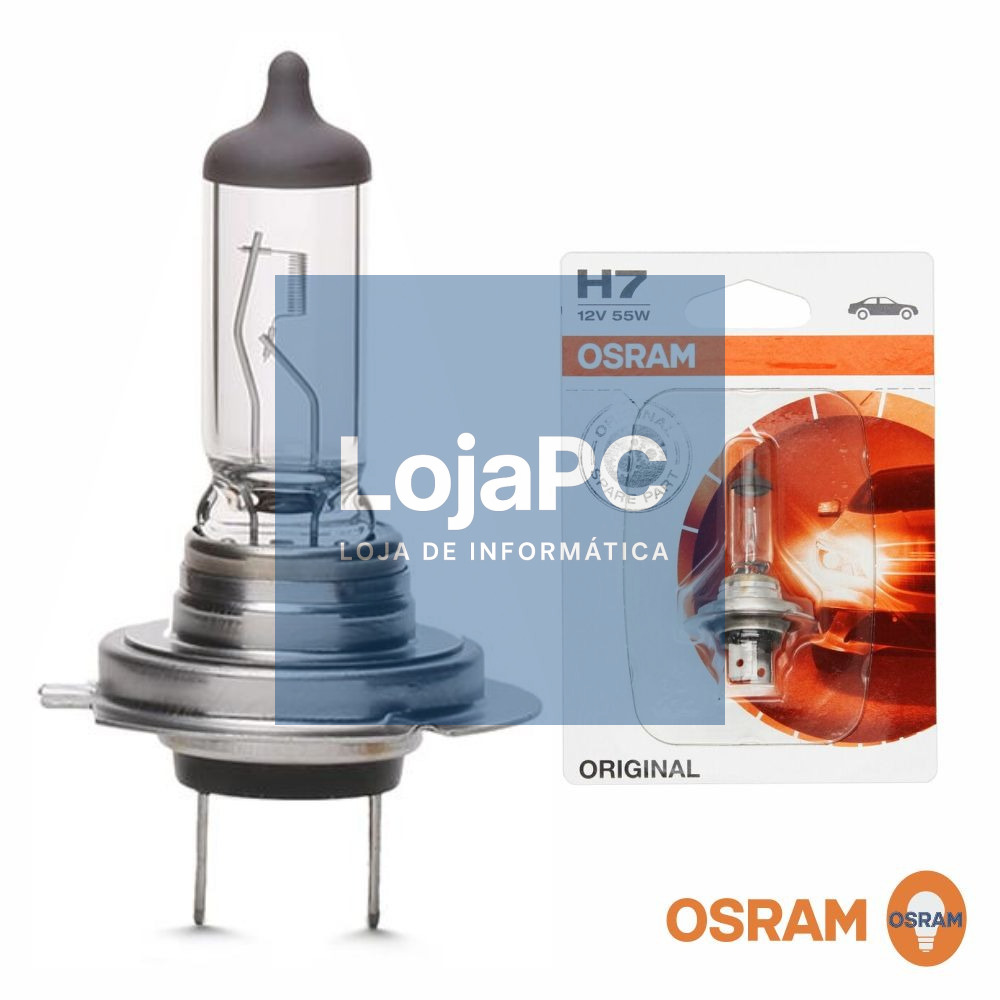 Lâmpada H7 55W 12V Halogéneo OSRAM
