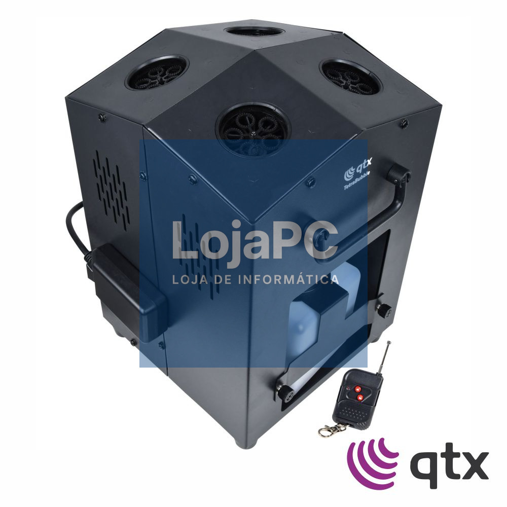 Máquina De Bolhas 30W 4 Saídas C/ Comando S/ Fios QTX