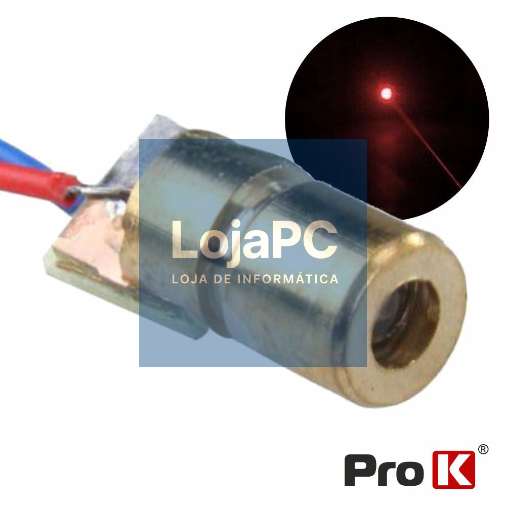 MÓDULO LASER VERMELHO 5MW PROK