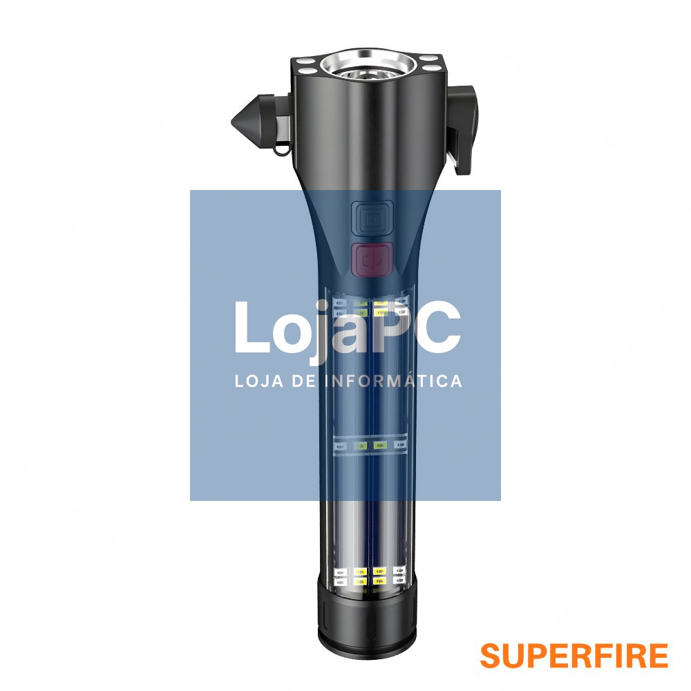Lanterna De Segurança 7 em 1 10W 310lm IP44 SUPERFIRE