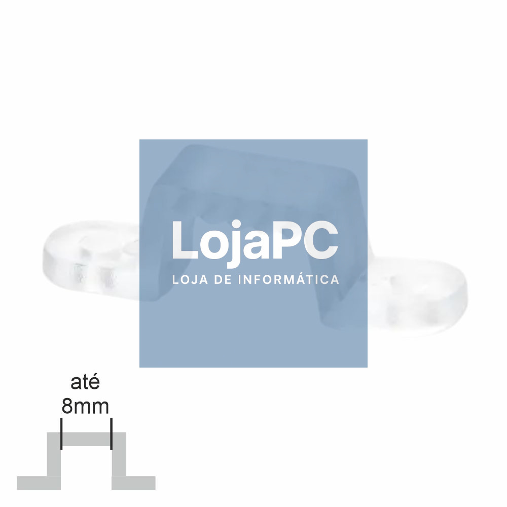 Suporte Plástico P/ Fita LEDS 8mm