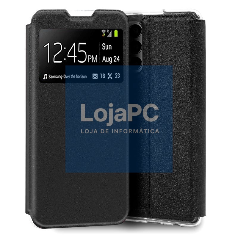 COOL Flip Cover for Samsung M135 Galaxy M13 / A23 5G Smooth Black