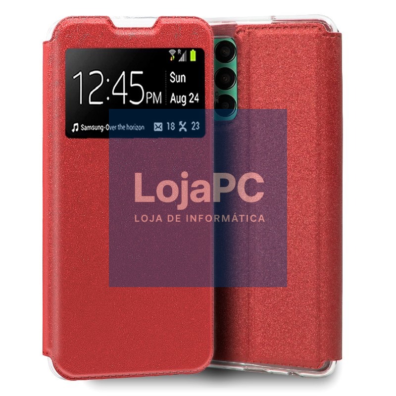 COOL Flip Cover for Samsung M135 Galaxy M13 / A23 5G Smooth Red