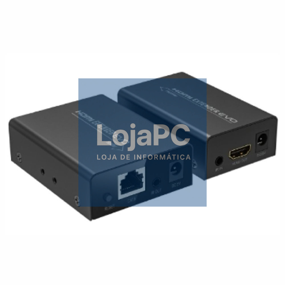 Extensor de Sinal HDMI Via RJ45 CAT6 POC Loop 60m