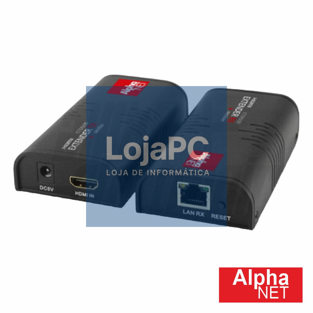 Extensor de Sinal HDMI Via RJ45 CAT6 Full HD 120m ALPHANET