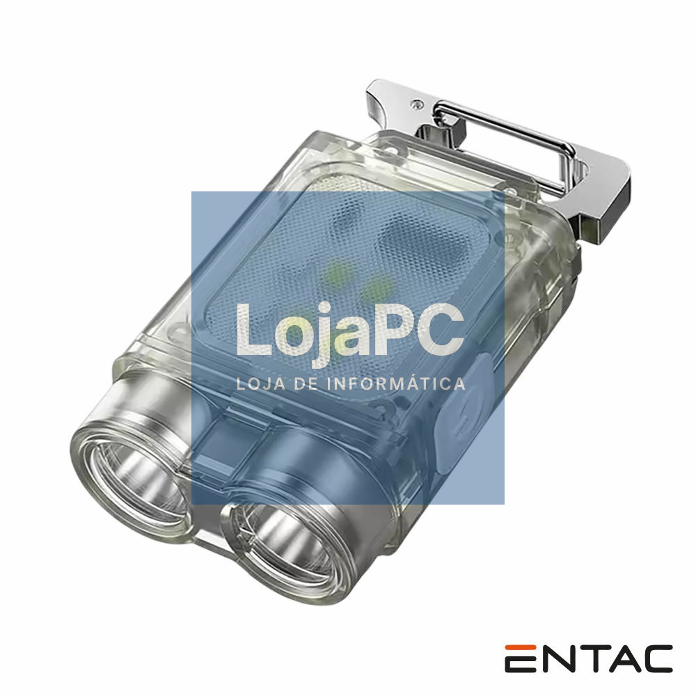 Lanterna LED Recarregável USB-C C/ Gancho 2W 200lm Entac