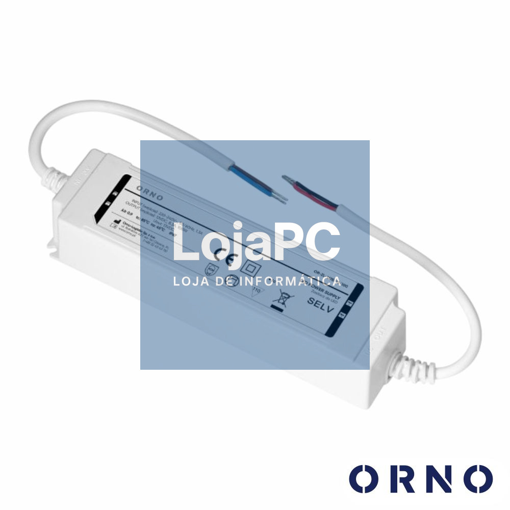 Fonte de Alimentação P/ Fitas LED 12V 100W 8.33A IP67 ORNO