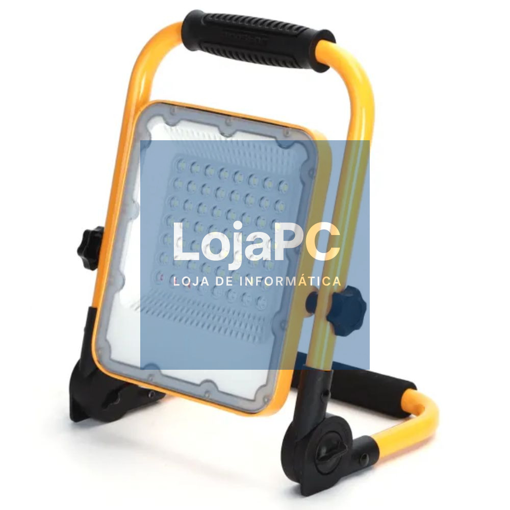 Foco LED Portátil Recarregável 30W 6500k 1000lm IP65