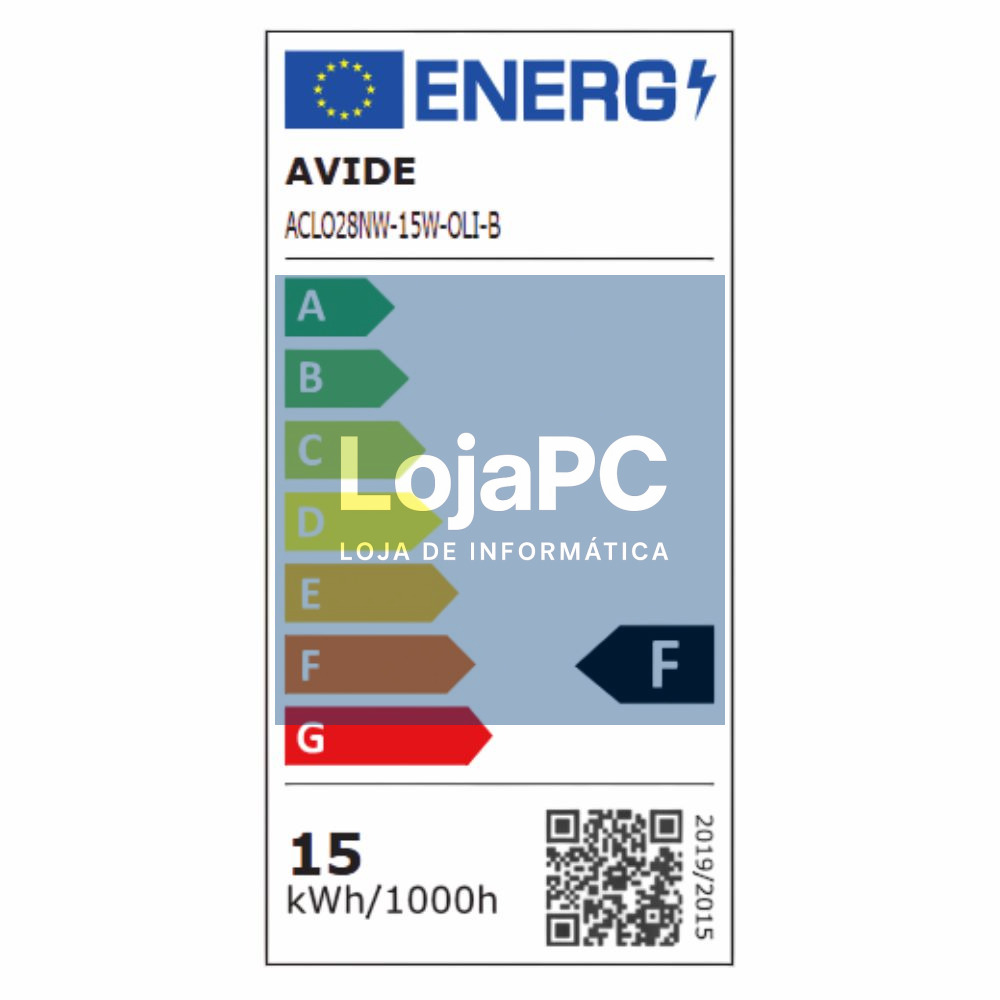 Aplique LED Redondo 15W 280mm 4000K 1300lm Olivia AVIDE