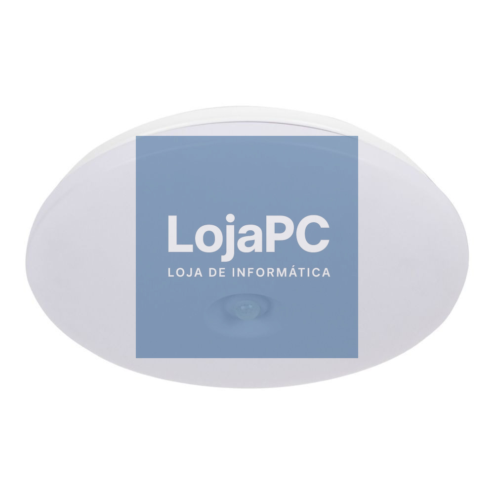 Aplique LED Redondo 2xE27 2x60W C/ Sensor Movimento PIR