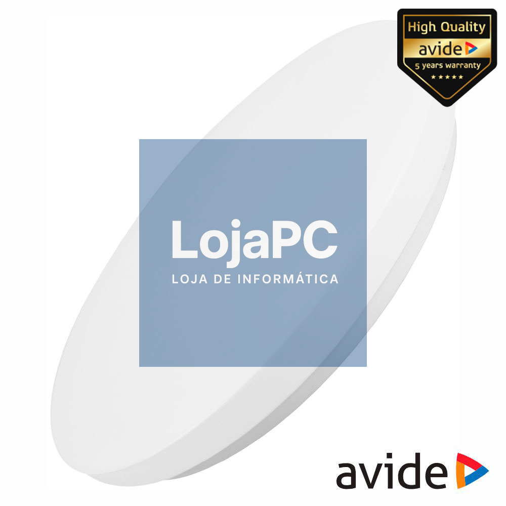 Aplique LED Redondo 12W 260mm 4000K 840lm IP20 AVIDE