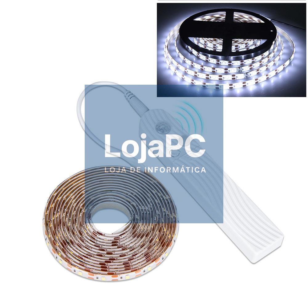 Fita 90 LEDS 6500K 4xPilha AAA 1.5m IP20 Sensor Movimento