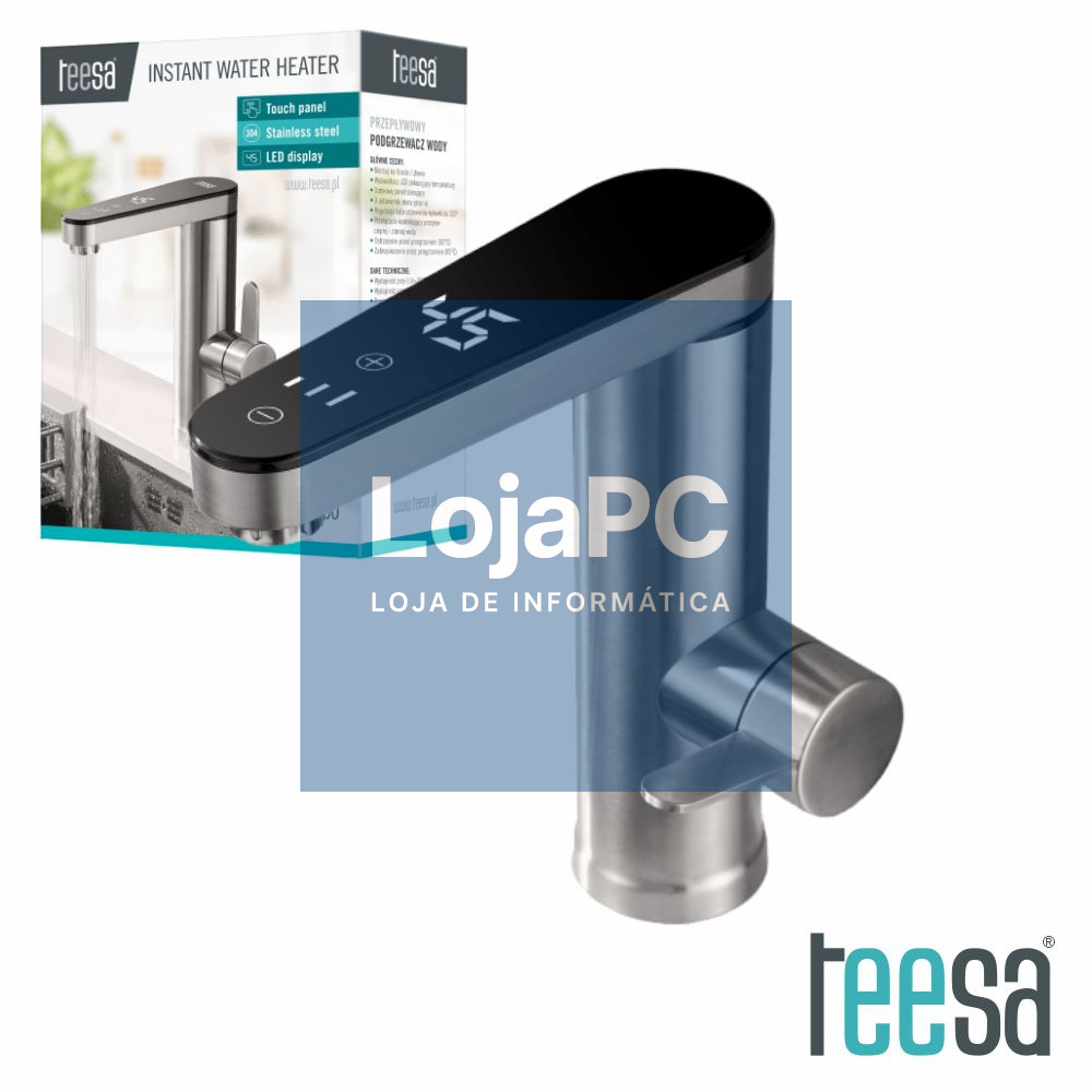 Torneira Elétrica de Bancada 220V 3500W IPX4 INOX TEESA