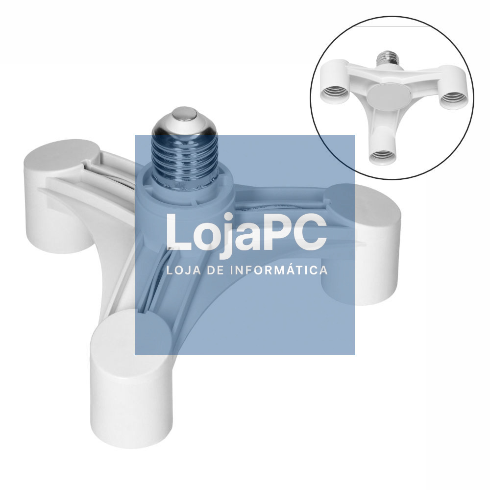 Casquilho Adaptador De E27 P/ 3x E27 VIRONE