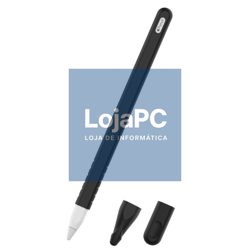 Capa Silicone Preta P/ Caneta APPLE PENCIL 2