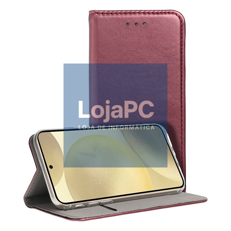 COOL Flip Cover for Samsung S926 Galaxy S24 Plus / S25 Plus Smooth Burgundy