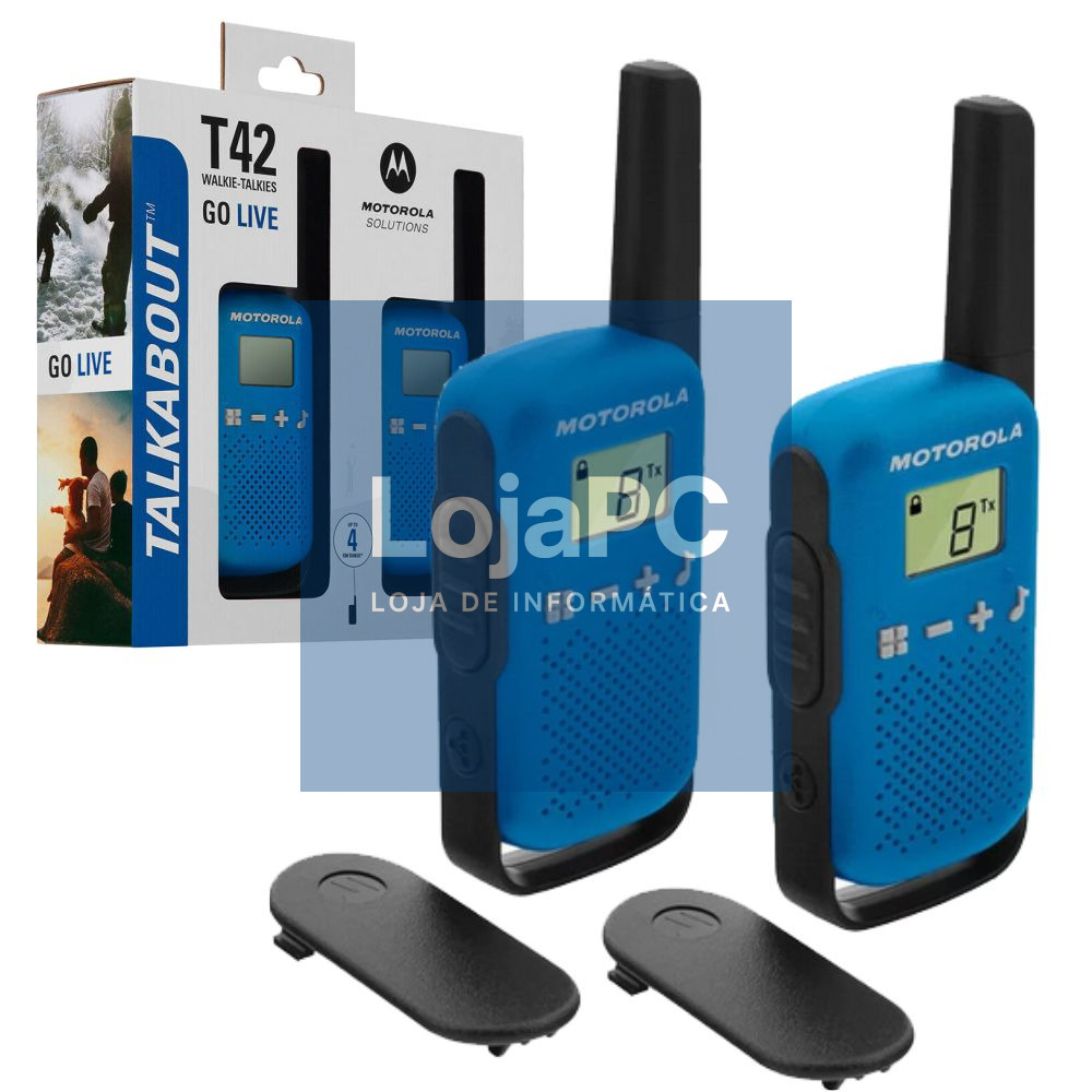 INTERCOMUNICADORES S/ FIOS 16 AUTOCOLANTES 4KM 2X MOTOROLA
