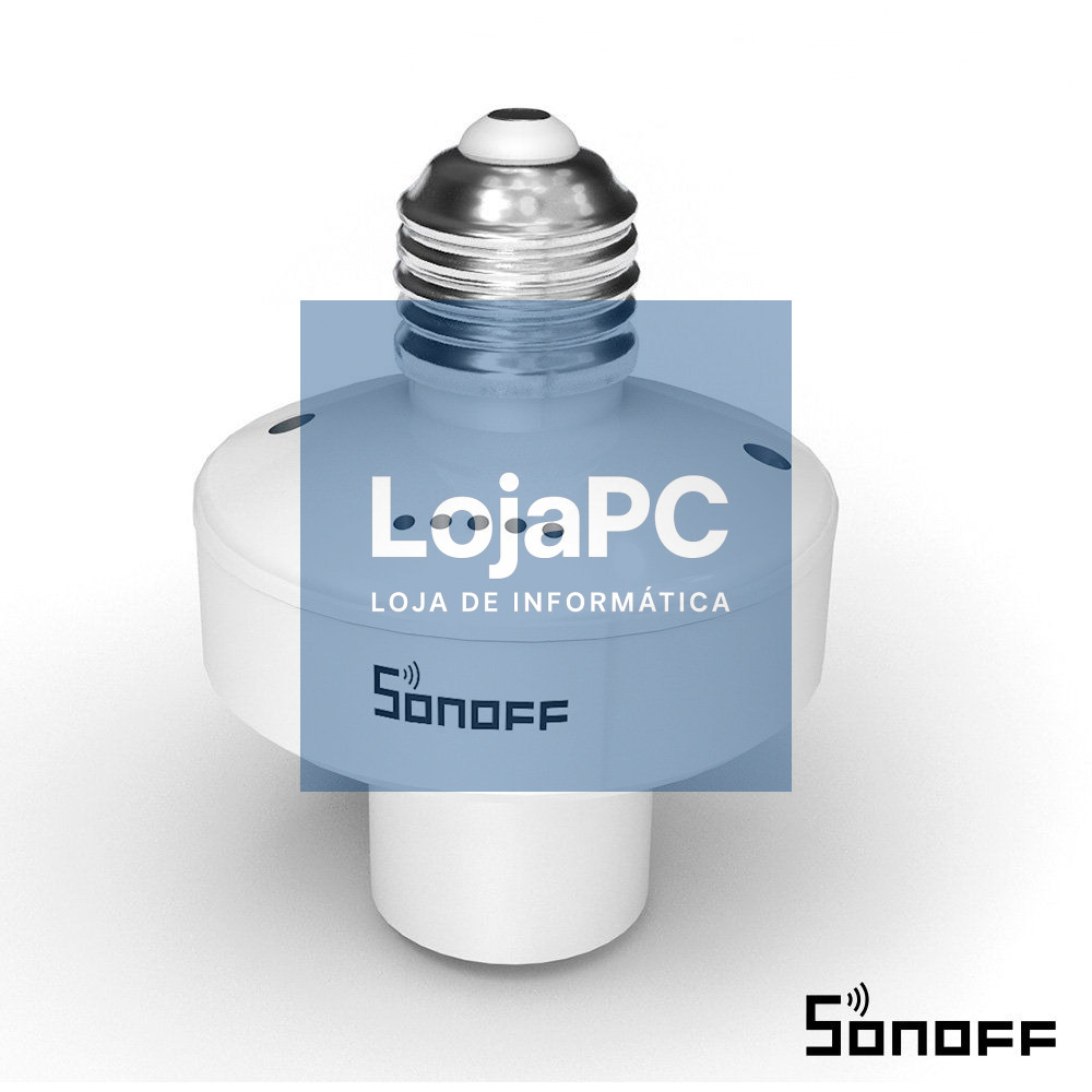 Suporte Para Lâmpada E27 Branco S/ Fios SONOFF