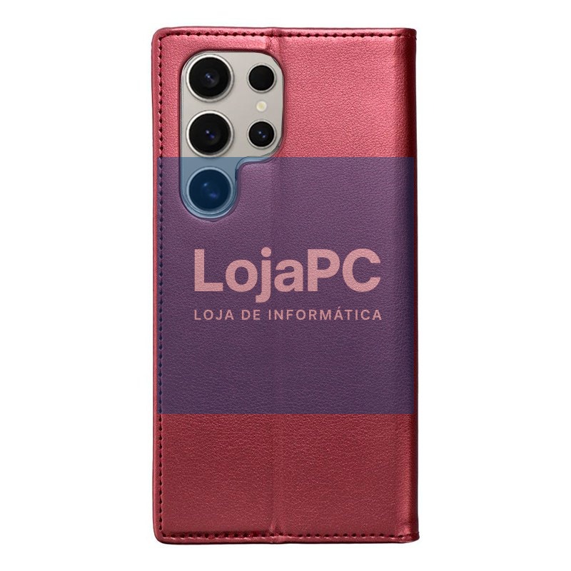 COOL Flip Cover for Samsung S928 Galaxy S24 Ultra Smooth Burgundy — imagem 2