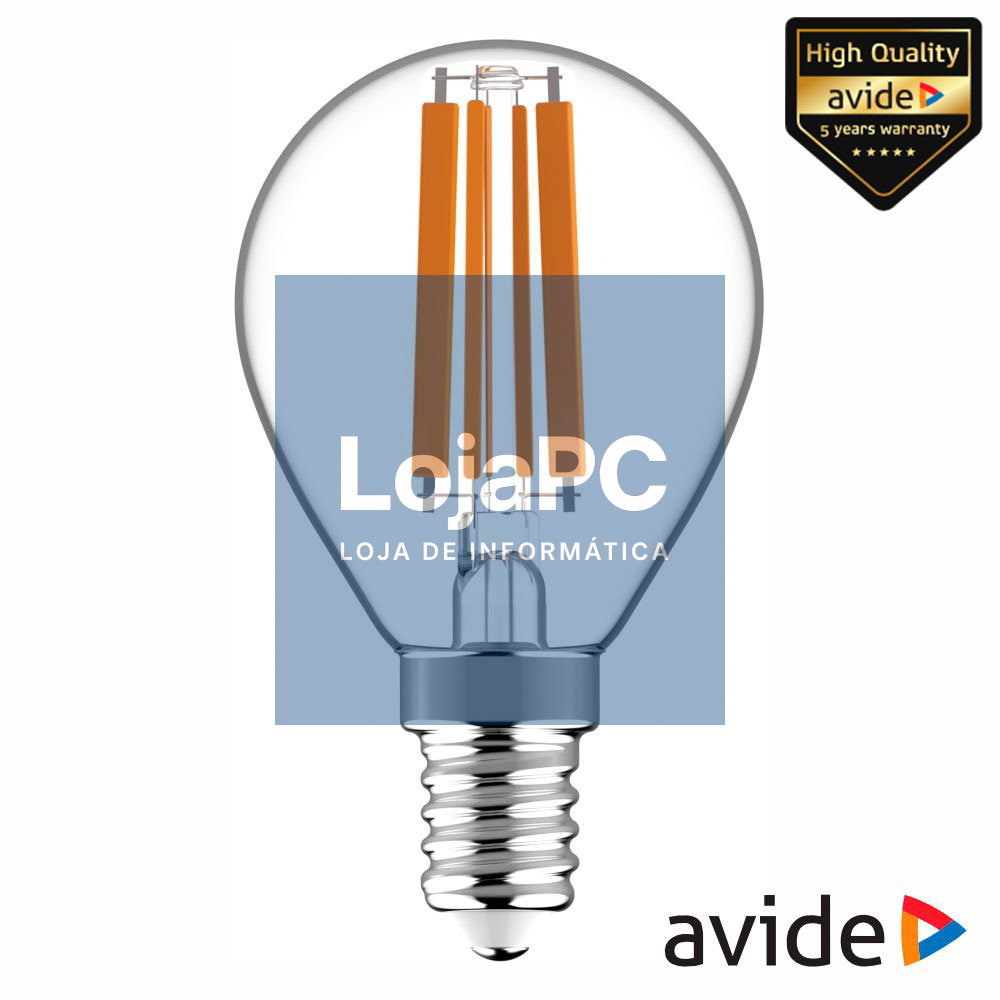 Lâmpada LED E14 Globo Filamento 6.5W 230V 4000K 806lm AVIDE