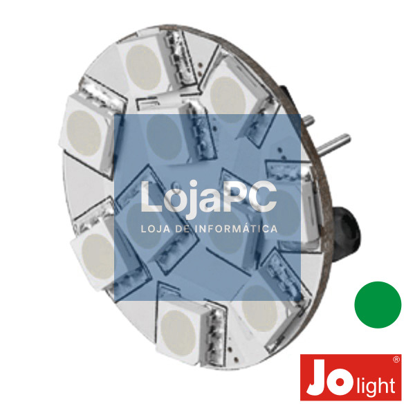 LÂMPADA G4 2.2W 12V 10 LEDS VERDE JOLIGHT