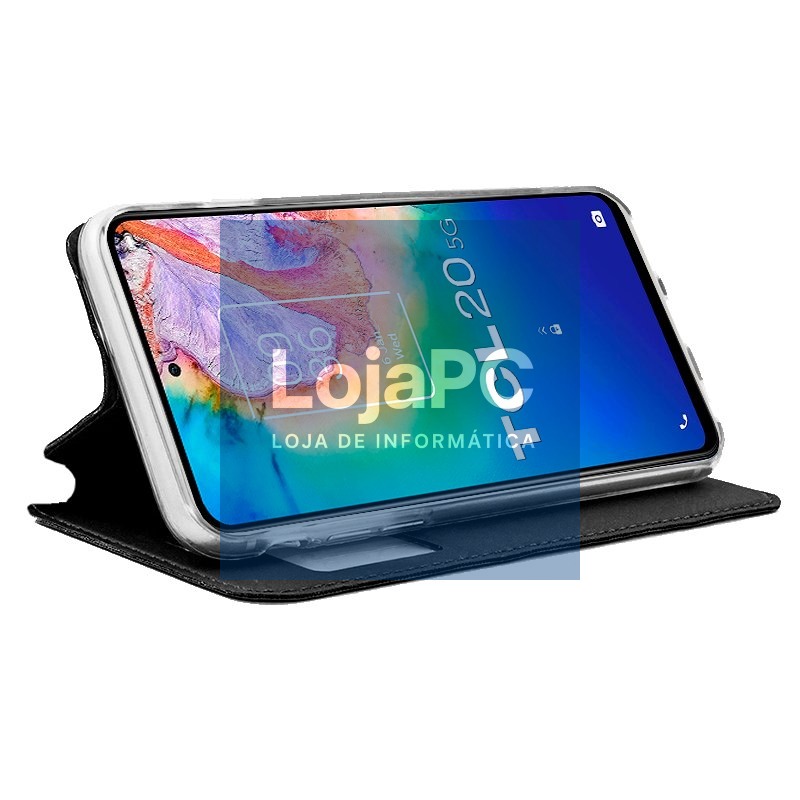 COOL Flip Cover for TCL 20 5G / 20L / 20 L Plus Smooth Black — imagem 2