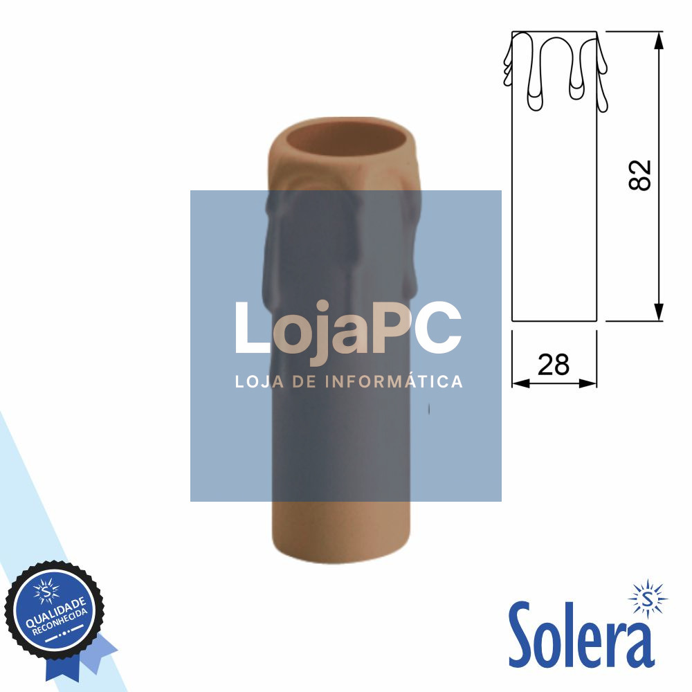 Capa P/ Suporte de Lâmpada E14 Efeito Vela SOLERA