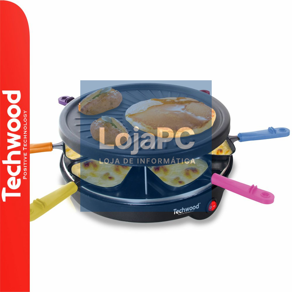 Grelhador Raclette 6 Pessoas 800W TECHWOOD