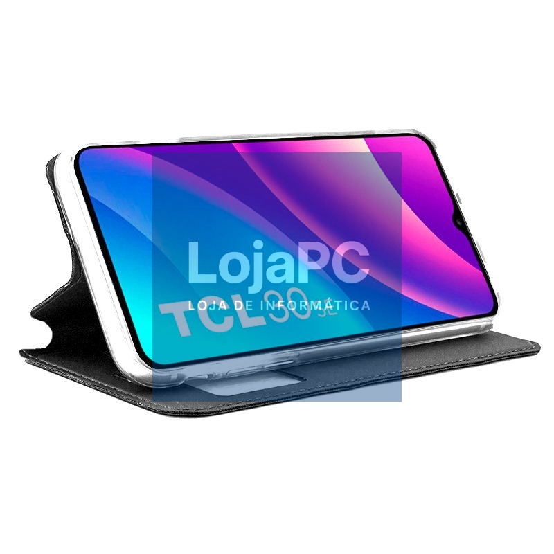 COOL Flip Cover for TCL 30 SE / 30E / 305 / 306 Smooth Black — imagem 2