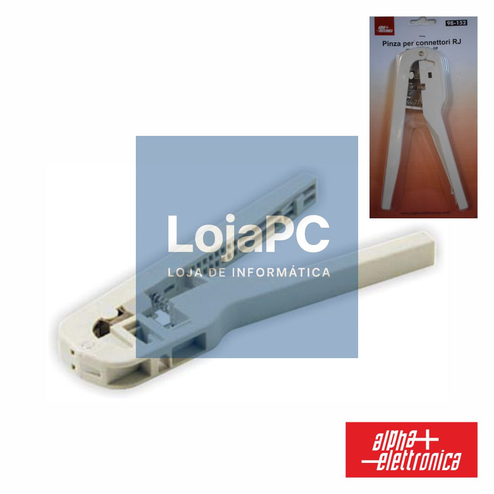 ALICATE DE CRAVAR FICHAS TELEFONE 4P/6P