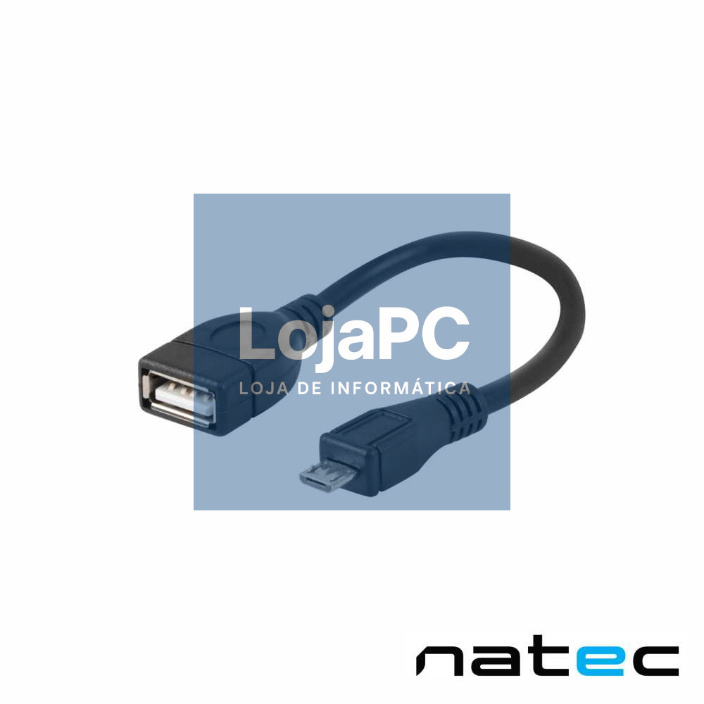 Cabo Adaptador USB-A 2.0 Fêmea /Micro USB Macho OTG NATEC