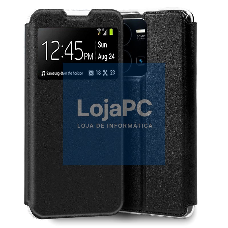 COOL Flip Cover for Vivo Y22s / Y35 Smooth Black